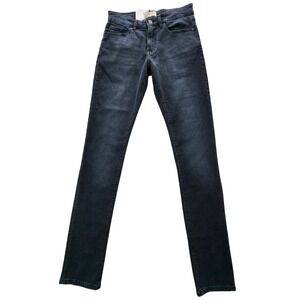 NEW! DL1961 Cooper Tapered Jeans Mens 28W 34L Dark‎ Gray Stretch Denim Slim Fit